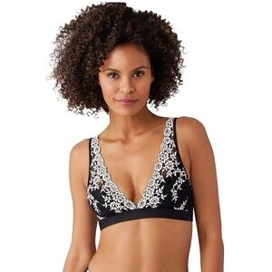 Wacoal Embrace Lace Wire Free UnPadded Bralette Size 38